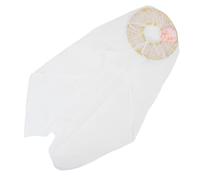 Healeved Chapeau Ancien Chinois en Bambou Léger avec Voile de Confidentialité Blanc, Style Traditionnel Oriental Conique, pour Sorties Quotidiennes et Voyages Féminins