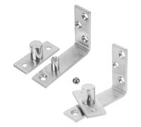 Healeved Charnière Rabattable en Acier Inoxydable 1 Paire Charnières de Porte Invisibles à Fermeture Automatique pour Porte Pivotante Double Quincaillerie Maison et Montage Intérieur