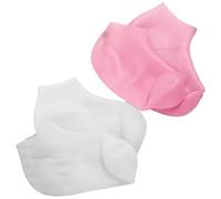 Healeved Chaussettes Hydratantes en Silicone Antidérapante 2 Paires Améliore la Souplesse, Soin Pédicure à Domicile pour Pieds Secs et Craquelés pour Usage Nocturne