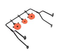 Healeved Cible Tournante en Métal Lourd Mini pour Tir Extérieur, Base Stable et Réinitialisation Automatique, Accessoire de Tir Sportif pour Entraînement Précis et Solide