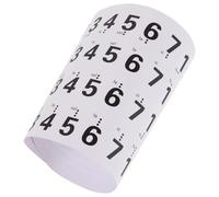 Healeved Clavier de Piano Autocollants Chiffres et Notes pour 88 Touches Blanc Pvc Autocollants Amovibles Adaptés aux Claviéristes Débutants et Cours de Musique