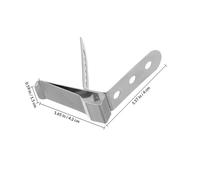 Healeved Clip Acier Inoxydable 304 pour Thermomètre la Cuisine, Pince Multifonction Support à Plusieurs Trous, Accessoire pour Cuisson et Préparation de Plats