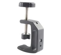 Healeved Clip de Fixation C, en Alliage Noir Pince de Serrage Robuste pour Support de Caméra Réglable pour Photographie Intérieure et Extérieure