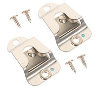 Healeved Clip de Fixation pour Radio Mobile en Métal Vis, Support Stable pour Micro Cb, pour Radio Cb, Lot de 2 Sets de Sets de Pièces