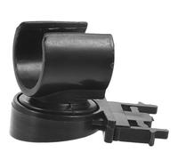 Healeved Clip de Lampe Torche Design Confortable Noir pour Casque de en Plastique et Fixation à Clip, Diamètre de Trou 20-25 Mm, Accessoire pour