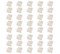 Healeved Clips de Fixation Plastique PP pour Armoire 40 Pièces, Boucles Fixes, Système de Fermeture Simple, Accessoires de Rangement pour Placard, Démontage Facile et Nettoyage Pratique