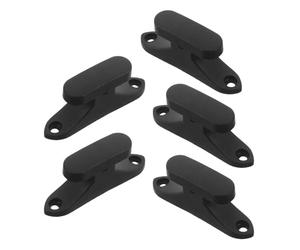 Healeved Clips de Remplacement Accessoires Élégants pour Étui de Violon et Alto, 5pcs en Plastique Noir, Fixation Sécurisée pour Archet pour Performances et Voyages