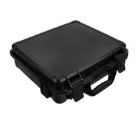 Healeved Coffret à Outils en Plastique PP Noir Multifonction | Boîte de Transport Portable, Résistance aux Intempéries, Poignée Confortable, Usage Quotidien et Camping