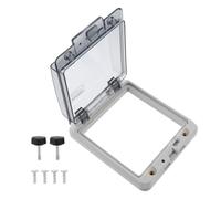 Healeved Coffret de Disjoncteurs Étanche à 5 Voies Protection Mural pour Boîtes de Distribution Électrique Fenêtre de Visualisation Anti-Éclaboussures Usage Intérieur Sécurisé pour