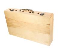 Healeved Coffret de Rangement pour Outils de Coiffure Portable en Bois 1 Pièce Organiseur pour Ciseaux et Peignes Mallette Pratique pour Coiffeurs Design de Fixation pour Outils