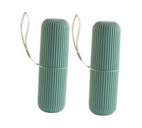 Healeved Coffret De Voyage 2 Pièces avec Brosse À Dents Et Dentifrice Contenant De Rangement Robuste pour Un Usage Quotidien