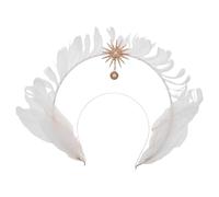 Healeved Coiffe de déguisement d'Halloween, couronne de halo, bandeau pour femme, coiffe de déesse, diadème, accessoires pour cheveux, pour fête, cosplay, mascarade