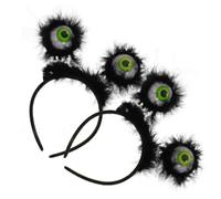 Healeved Coiffe D'horreur Pour Cosplay 2 Pièces -tête D'halloween Avec Globe Oculaire Accessoires De Fête Pour Adultes Garçons Et Filles