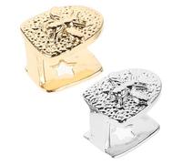 Healeved Coiffes Dentaires Abeille Décoratives en Métal, Ensemble 2 Pièces, Fausses Dents Hip-hop Simples, Accessoires Cosplay pour Hommes et Femmes, Bijoux Buccaux pour Fêtes et Événements