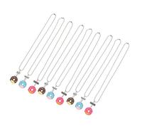 Healeved Collier D'amitié Donut Adorable En Alliage Et Résine Léger, Présent Anniversaire Pour Amis, Lot De 9 Pièces Délicates Et Portables, Accessoire Symbolique Meilleurs Amis