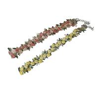 Healeved Collier de collier de fleurs Foulard délicat de cou pour femme bijoux de mode Décoration du cou de doux rose