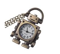 Healeved Collier De Robot Rétro Or Chaîne De Montre De Poche Montre Gousset Ancienne avec Clé Poche Antique Montre De Poche Robotique Montre Robot Montres pour Plastique