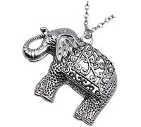 Healeved Collier Éléphant Femme Rétro Pendentif Délicat Chaîne De Cou Élégant Style Bijoux Pour Femme