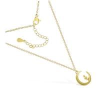 Healeved Collier Femme Pendentif Lapin Et Lune En Acier Inoxydable 2pcs Bijoux Fantaisie Délicats Pour Femmes Présent Pour Design Vintage Chaîne Ajustable