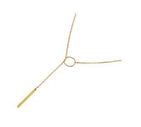 Healeved Collier Femme Plaqué Long Chaîne Clavicule Léger Élégant Accessoire Fin pour Cadeaux Fête