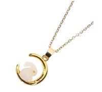 Healeved Collier Femme Ras Cou avec Pendentif Lapin et Lune Bijoux Costume Élégants Cadeau pour Femmes et Adolescents Chaîne Clavicule Délicate et Classique