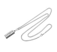 Healeved Collier Pendentif Contenant Homme Plaqué Ouvrable Chaîne Dragonbone Bijou Bouddhiste Six Caractères Usage Quotidien Cérémonies