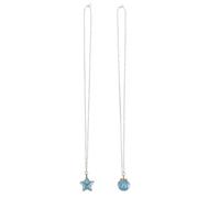 Healeved Collier Pendentif Coquillages et Étoile de Mer, Ensemble de Collier de Plage Bohème, Chaîne Fine Pendentif Vintage en Métal, Accessoires Bijoux pour Femme Été Plage Océan