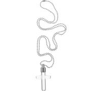 Healeved Collier Pendentif Urne en Acier Inoxydable Fiole en Verre Transparente, Chaîne Réglable, Collier Commémoratif pour Cendres en Souvenir D’cher