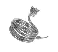 Healeved Collier Serpent Réglable Alliage Flexible pour Femme Bijou Fantaisie Unique et Collier et Bracelet Style Halloween