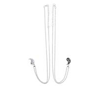 Healeved Collier Yin Yang Pour Couples Assortis En Alliage Métallique, Style Symbolique Taiji, Pendentif En Métal Solide, Présent Pour Amoureux Et Amis, Taille Ajustée, Usage Quotidien