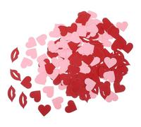 Healeved Confettis en Papier de Cœur et Lèvres 200 Pièces Rouges Décoration de Table pour Mariage Fête de Fiançailles et Saint-Valentin Confettis Légers et Polyvalents pour Événements