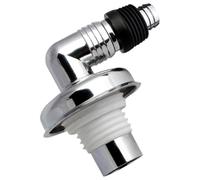 Healeved Connecteur de Vidange pour Machine à Laver et Évier en Pvc, Conception Coudée Stable et Antirouille, Diamètre Extérieur Adapté 40-75 Mm, Installation Facile Ventouse