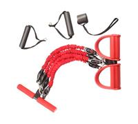 Healeved Corde de Traction Résistante en Latex 80 Lbs Quatre Tubes Anti-Rupture Sangle de Fitness Multifonction pour Abdominaux et Exercices de Musculation pour Yoga et Entraînement