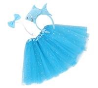 Healeved Costume Garçon Fille Animaux Marins Ensemble Poisson Et Jupe Tutu Pour Halloween Fêtes Et Jeux De Rôle
