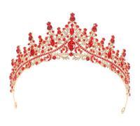 Healeved Couronne Baroque Strass pour Accessoire de Mariage Diadème Élégant et Raffiné pour Coiffure de Mariée