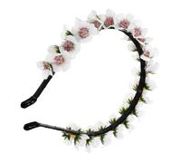 Healeved Couronne de Fleurs Artificielles Bandeau Floral Élégant pour Mariage Demande Mariage Fête et Photographie Accessoire de Cheveux pour Mariées et Demoiselles