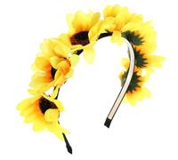 Healeved Couronne de Fleurs Hawaïenne Artificielle pour Cheveux Tête Floral Confortable Accessoire Chic pour Festivals Fêtes Performances et Séances Photo