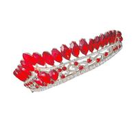 Healeved Couronne de Mariage Rhinestones Accessoire Élégant pour Coiffure de Mariée Diadème Brillant pour Événements Spéciaux Tiare Baroque pour Fiançailles et