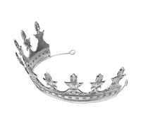 Healeved Couronne de Roi pour Prince Diadème Médiéval Accessoire Coiffure pour Fête Bal de Promo Décoration Halloween