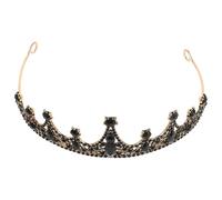 Healeved Couronne de Style Baroque Vintage en Alliage pour Mariée Accessoire de Coiffure pour Cérémonie Bijou Cheveux Élégant pour Fête et Anniversaire
