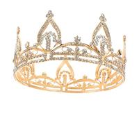 Healeved Couronnes de Mariée Bandeau Couronne Strass Coiffe de Mariée Diademe Princesse Fille Accessoire de Coiffure Diademe Mariage Mariage Serre-tête