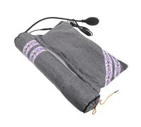 Healeved Coussin Chauffant USB Nuque Oreiller Cervical Gonflable avec Remplissage en Armoise Pure Coussin Thermique Électrique Détachable Support Relaxant pour Bureau Voyage et Sommeil