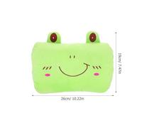 Healeved Coussin Chauffe-Mains D’Hiver Multifonction en Peluche Motif Grenouille Coussin Chauffe-Mains en Peluche Doux et Léger Rembourrage Coton PP Portable pour Intérieur et Extérieur