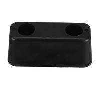 Healeved Coussinet Amortisseur de Vibrations en Caoutchouc Noir, Trou 13mm, Design Bloc de Poids, pour Machine à Laver et Meubles, Isolation des Vibrations, Installation Facile