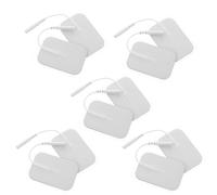 Healeved Coussins de Massage Auto-adhésifs 4x6 Cm en Gel Hydrogel et Tissu Non Tissé Respirant, Lot de 10 Coussinets de Remplacement pour Appareils de Physiothérapie, Adaptés