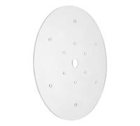 Healeved Couvercle Rond Léger et Anti-échappée pour Aquarium en Acrylique Transparent Accessoire Pratique pour Réservoir de Poissons à Domicile ou Bureau