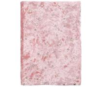 Healeved Couverture de Cahier Décorative en Tissu Rose, Pratique et Ajustable, Protège-livre Résistant aux Rayures pour Applications Personnelles et Professionnelles