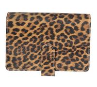 Healeved Couverture de Classeur A6 en Simili Cuir PU Jaune Léopard à Fermeture Magnétique Protège-Bloc-Notes Budget Léger et Pratique Emplacements Cartes pour Planification Financière et