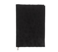 Healeved Couverture pour Coran : Pochette en tissu A6-14,7 x 10,2 cm, noire, avec porte-stylo - Lavable, idéale pour les manuels scolaires.