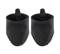 Healeved Couvre-Chaussures Coupe Demi-Pied de Cyclisme en Nylon Noir Coupe-Vent et Chaud Protection des Chaussures Pratique du Vélo